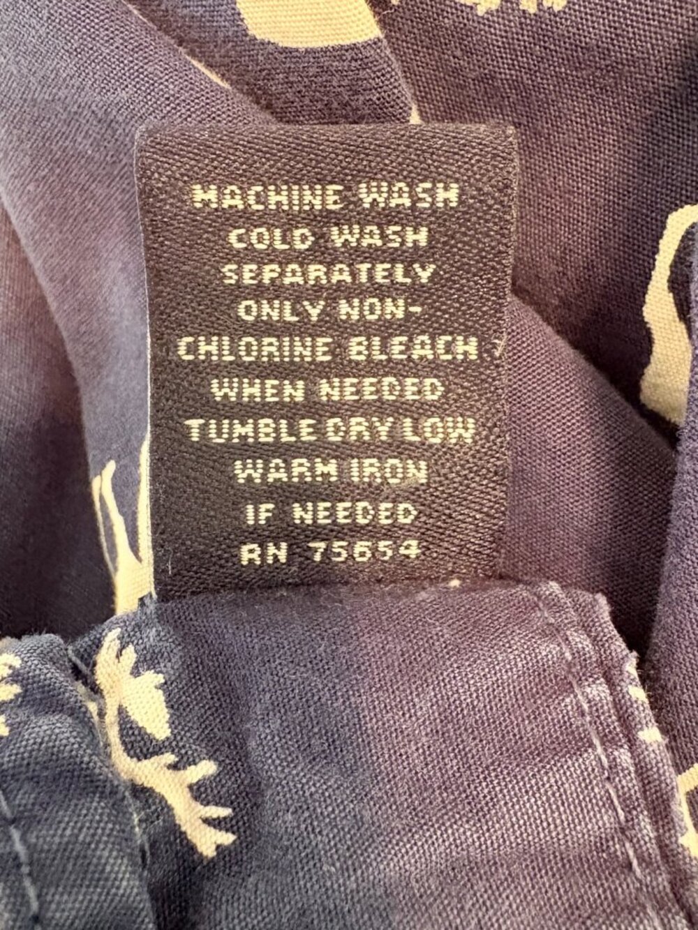 VINTAGE Abercrombie & Fitch Pajama Pants XL Blue Moose Logo Y2K Iconic Sleepwear - Picture 6 of 7